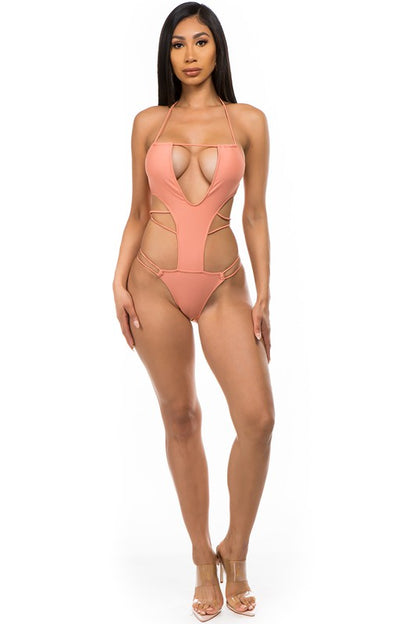 Strappy Cut Out One Piece