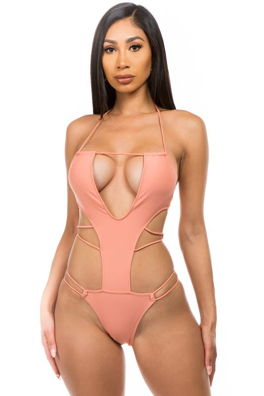 Strappy Cut Out One Piece